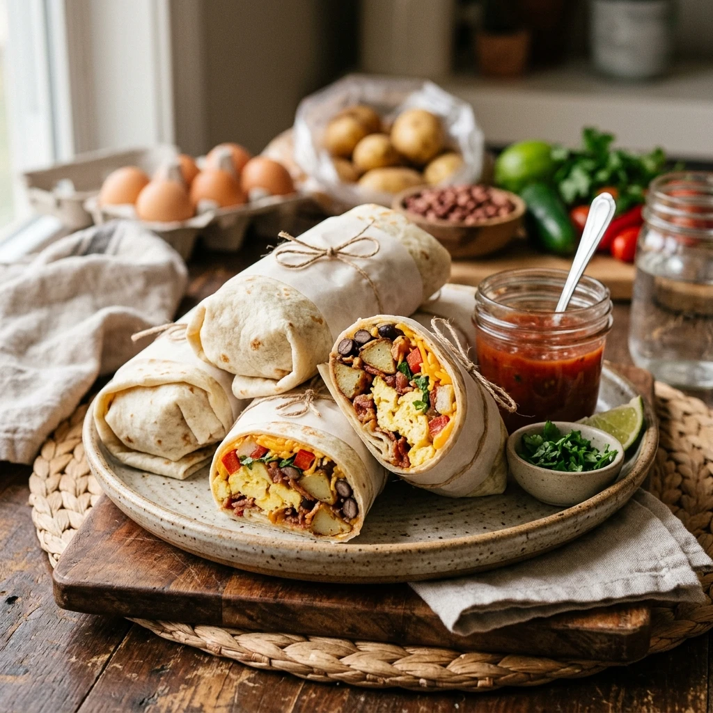 Cheap Meal Prep Breakfast Burritos Under $10 For Week