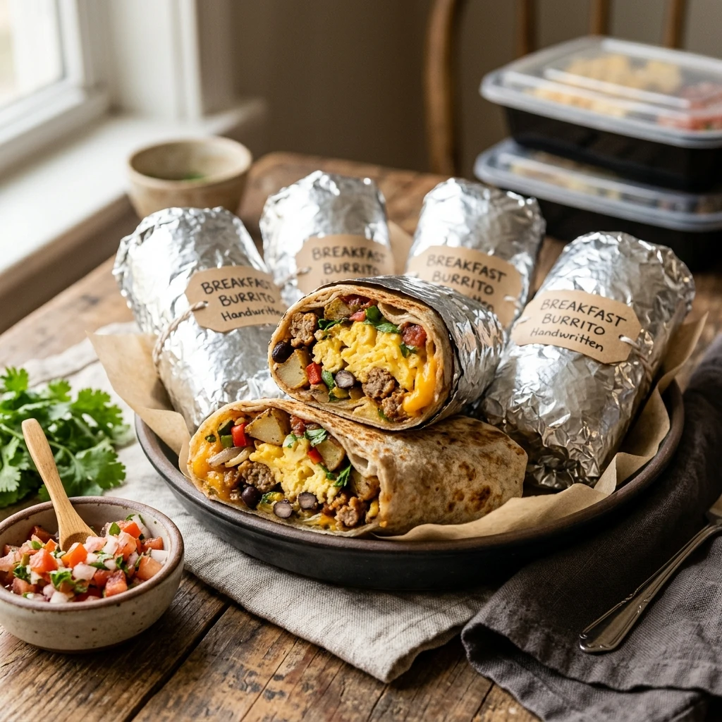 Cheap Meal Prep Breakfast Burritos Under $10 For Week