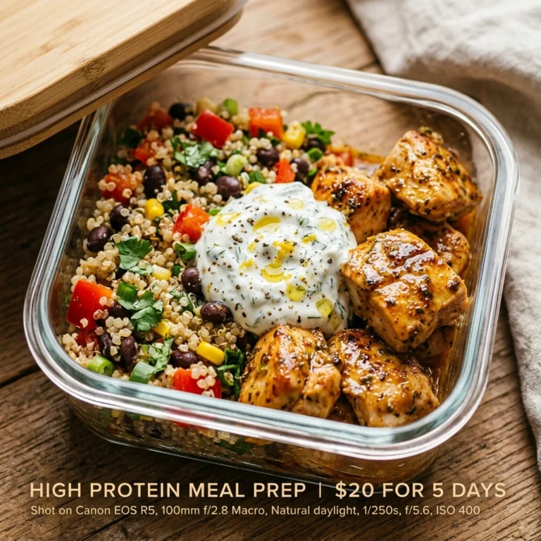 Cheap Meal Prep Under $20 For 5 Days High Protein