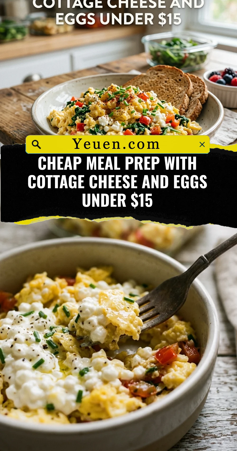 Cheap Meal Prep With Cottage Cheese And Eggs Under $15