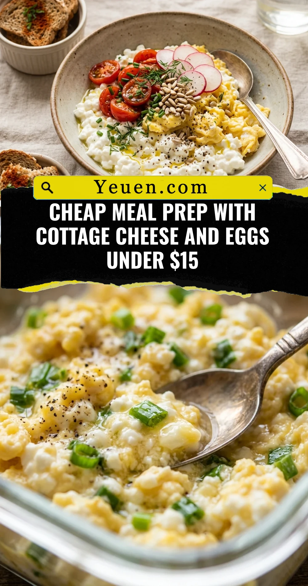 Cheap Meal Prep With Cottage Cheese And Eggs Under $15