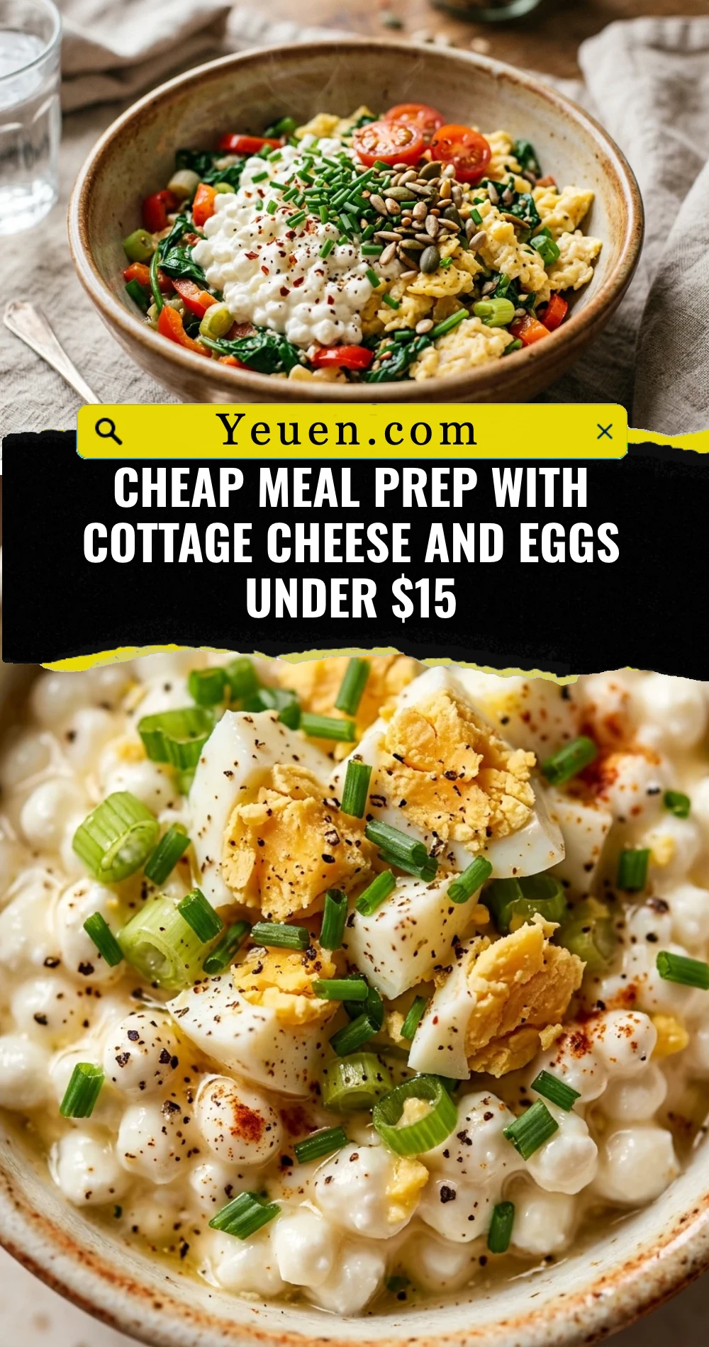 Cheap Meal Prep With Cottage Cheese And Eggs Under $15