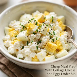Cheap Meal Prep With Cottage Cheese And Eggs Under $15