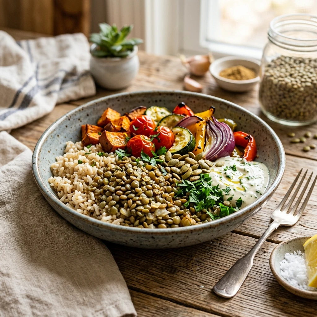 Cheap Meal Prep With Lentils And Rice High Protein Under $10