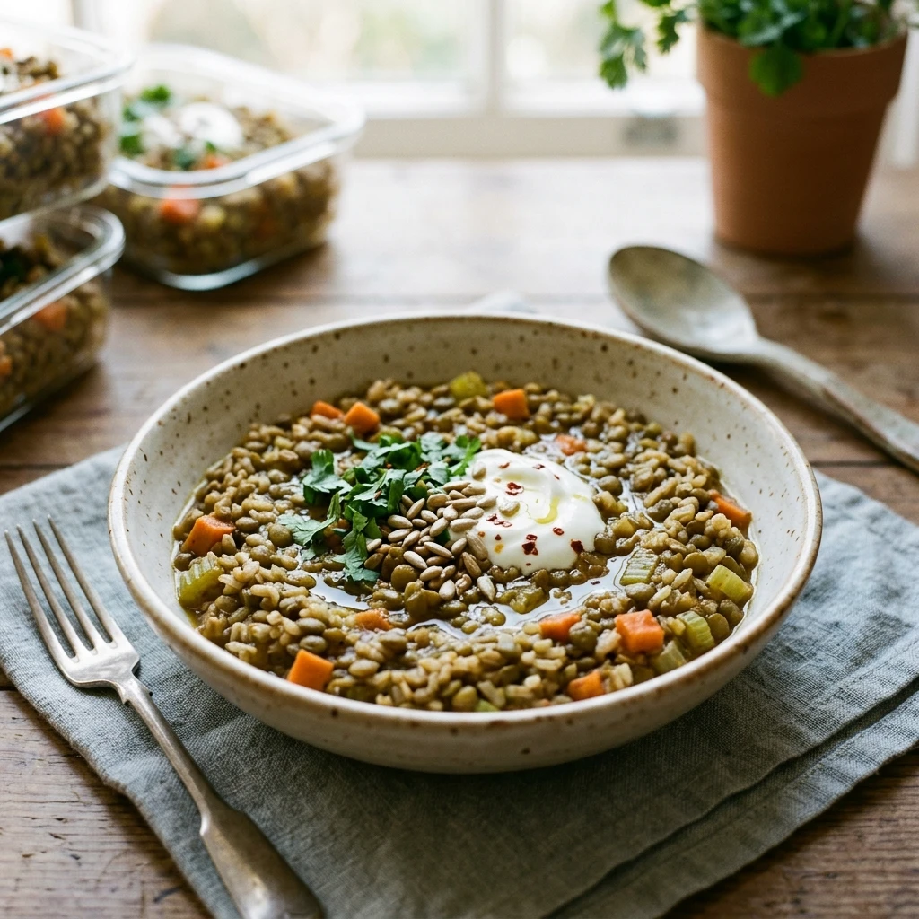 Cheap Meal Prep With Lentils And Rice High Protein Under $10