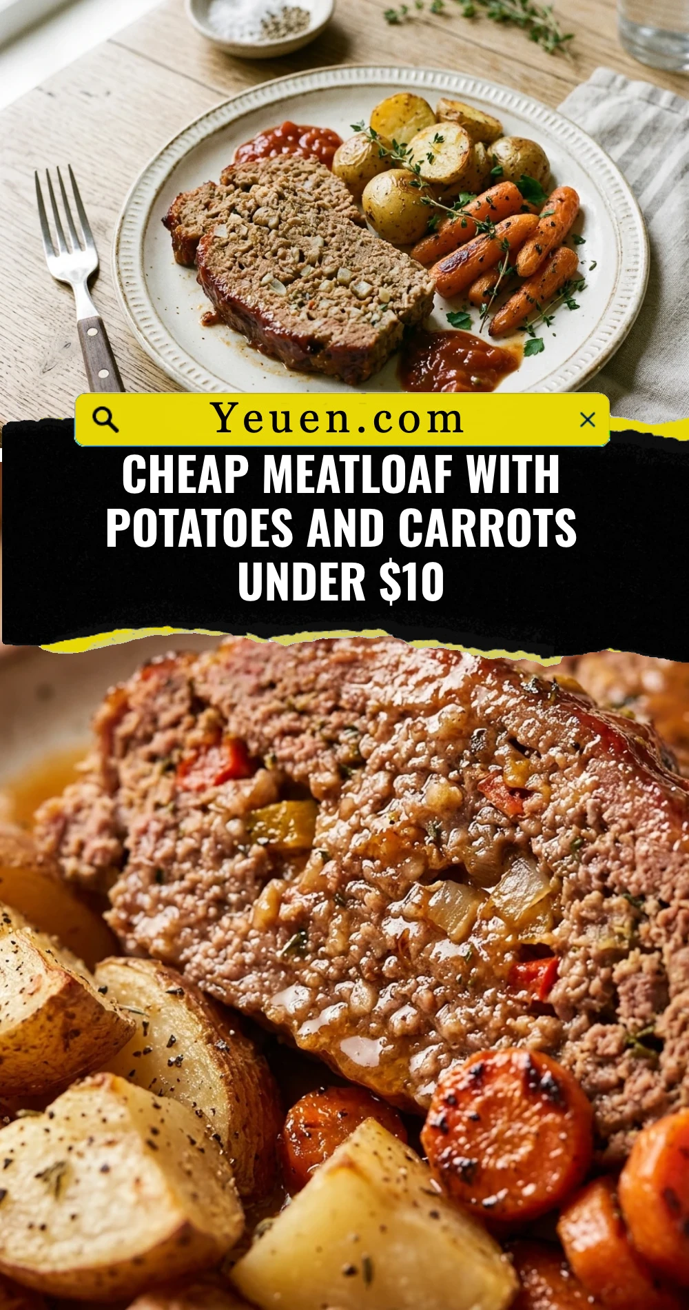 Cheap Meatloaf With Potatoes And Carrots Under $10