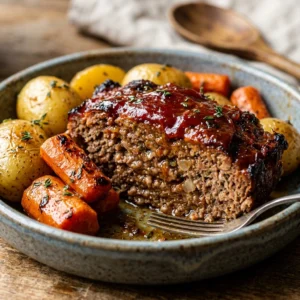 Cheap Meatloaf With Potatoes And Carrots Under $10