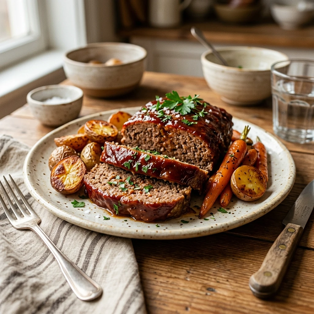 Cheap Meatloaf With Potatoes And Carrots Under $10