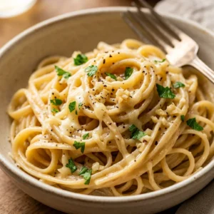 Cheap One Pot Garlic Parmesan Pasta Under $2 Per Serving