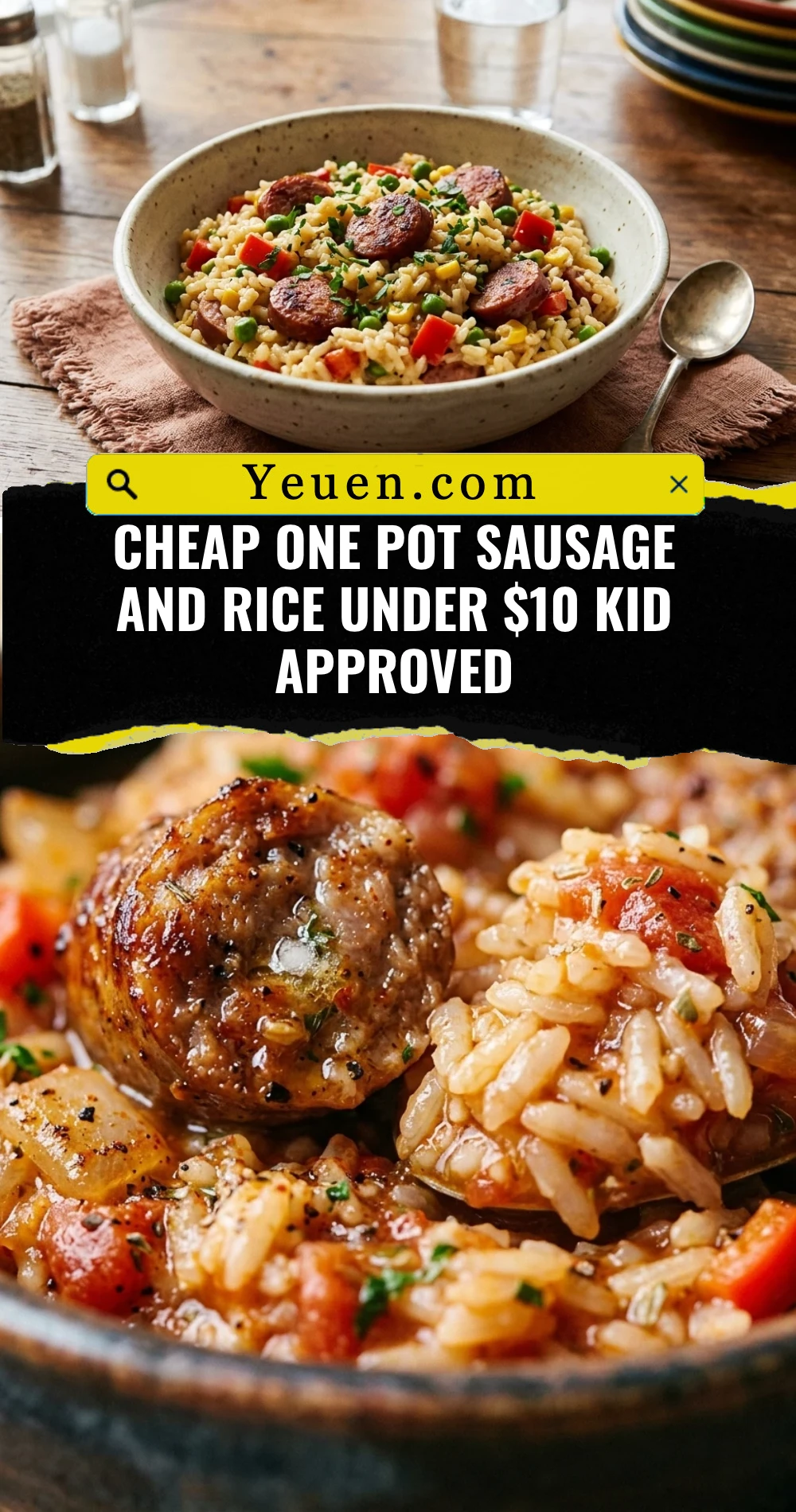 Cheap One Pot Sausage And Rice Under $10 Kid Approved