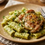 Cheap Pesto Pasta With Chicken Thighs Under $10