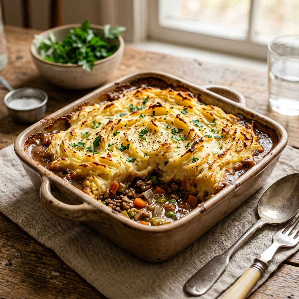 Cheap Shepherds Pie With Ground Beef And Mashed Potatoes Under $10