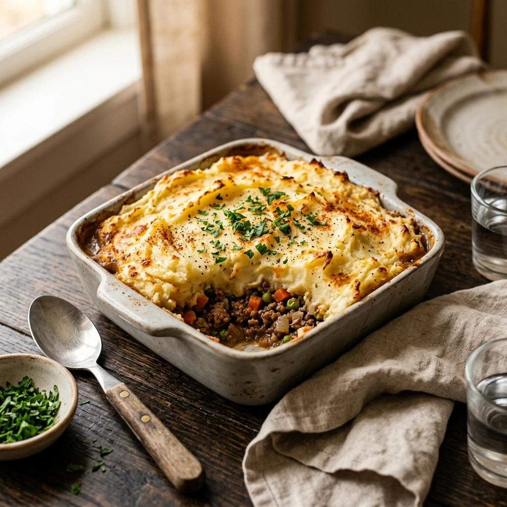 Cheap Shepherds Pie With Ground Beef And Mashed Potatoes Under $10