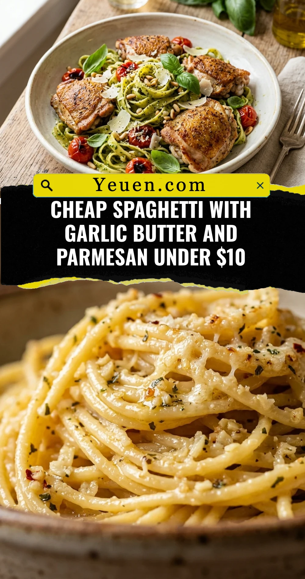 Cheap Spaghetti With Garlic Butter And Parmesan Under $10
