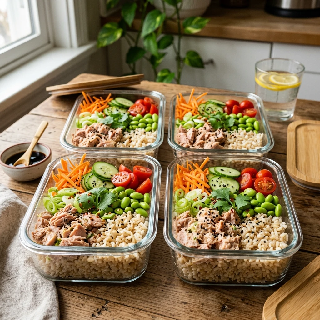Cheap Tuna And Rice Bowls High Protein Meal Prep Under $10