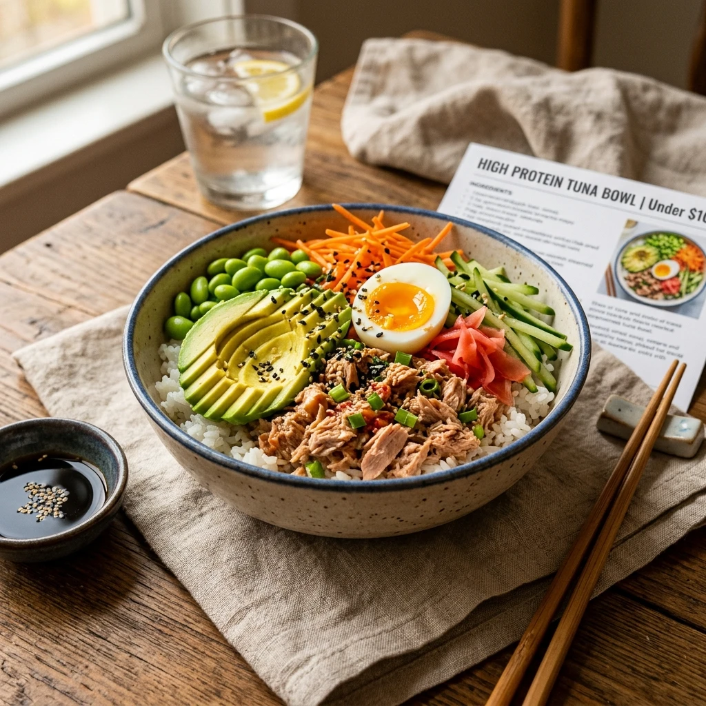 Cheap Tuna And Rice Bowls High Protein Meal Prep Under $10