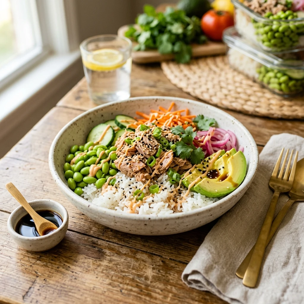 Cheap Tuna And Rice Bowls High Protein Meal Prep Under $10