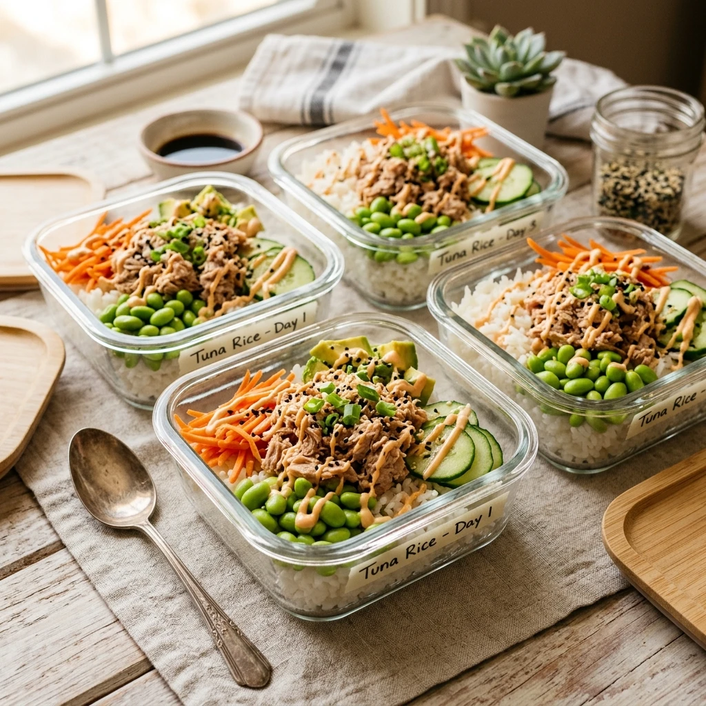 Cheap Tuna And Rice Bowls High Protein Meal Prep Under $10
