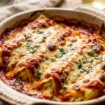 Cheesy Baked Manicotti Christmas Creamy Baked Pasta Holiday