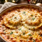 Cheesy Baked Ravioli Christmas Creamy Baked Pasta Classic Holiday