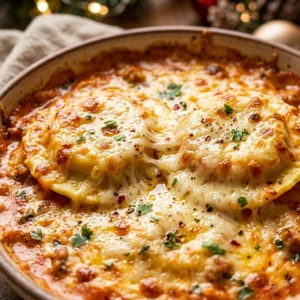 Cheesy Baked Ravioli Christmas Creamy Baked Pasta Classic Holiday