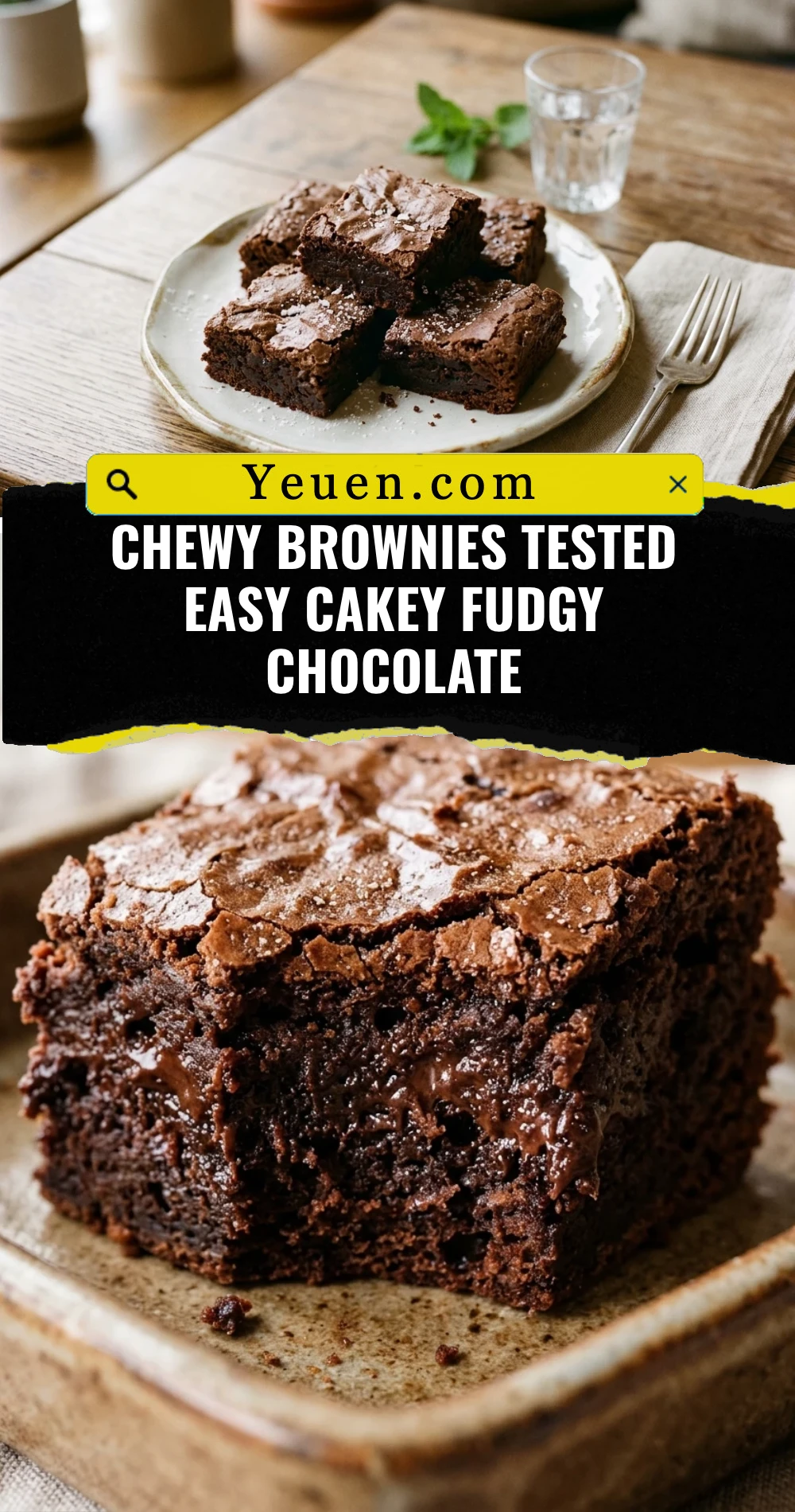 Chewy Brownies Tested Easy Cakey Fudgy Chocolate