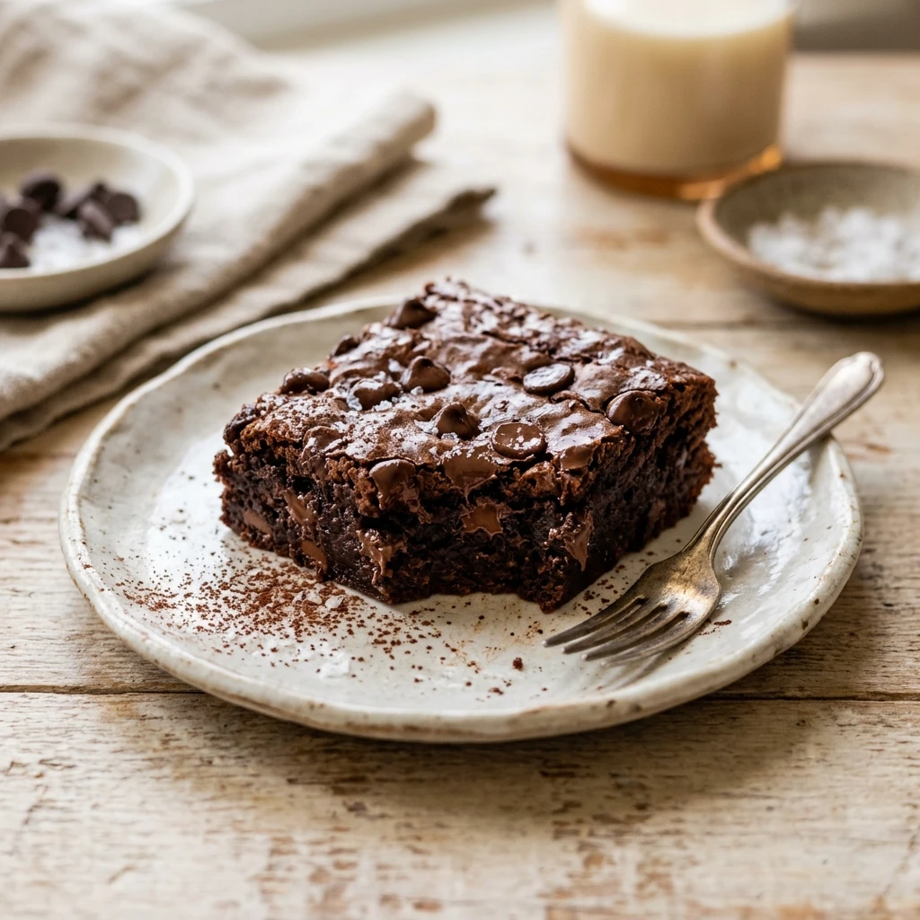 Chewy Brownies With Chocolate Chips Easy Cakey Fudgy Chocolate