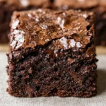 Chewy Brownies With Crackly Top Easy Cakey Fudgy Chocolate