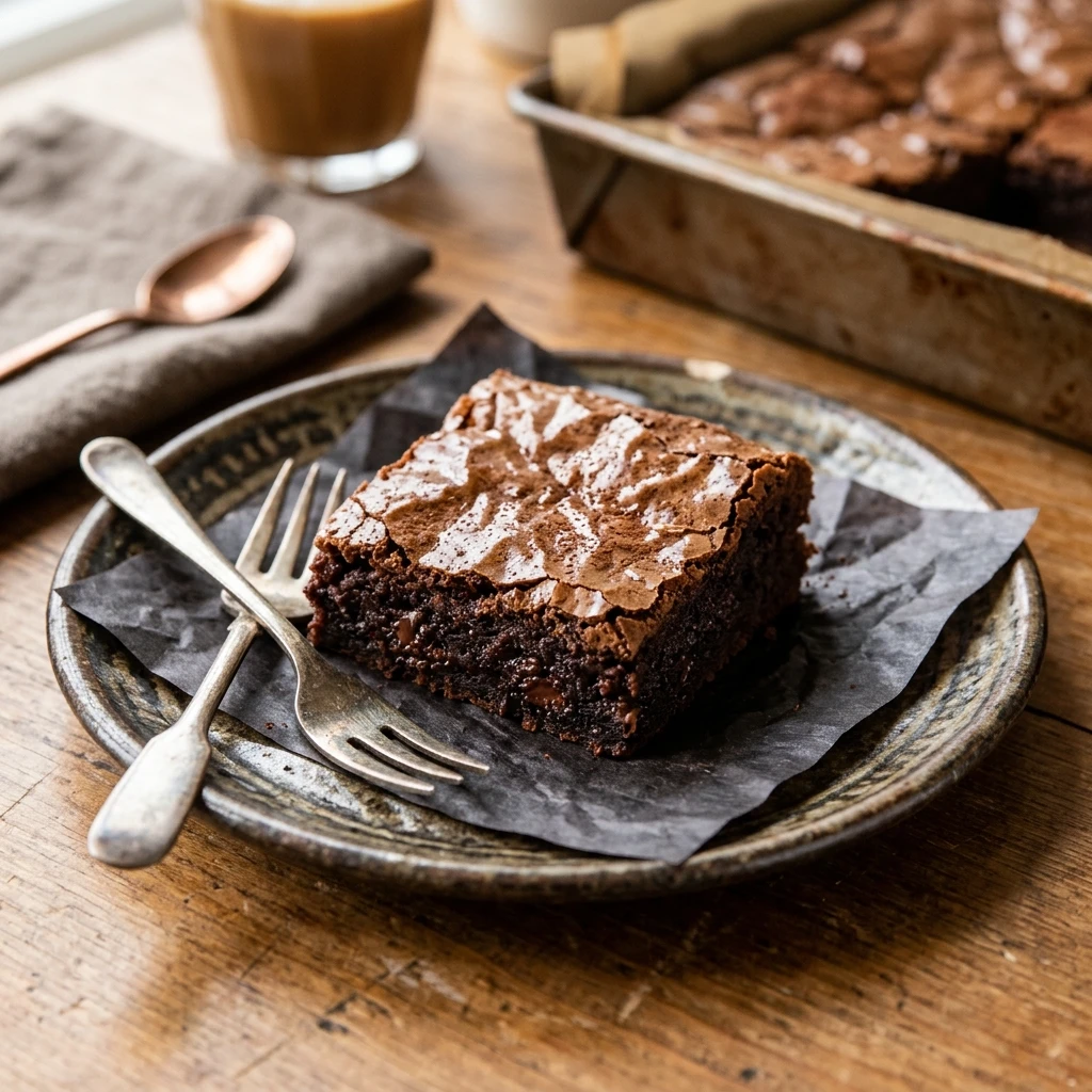 Chewy Brownies With Crackly Top Easy Cakey Fudgy Chocolate