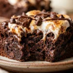 Chewy Brownies With Marshmallow Easy Cakey Fudgy Chocolate