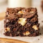 Chewy Brownies With White Chocolate Easy Cakey Fudgy Chocolate