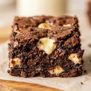 Chewy Brownies With White Chocolate Easy Cakey Fudgy Chocolate