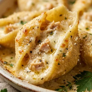 Chicken Alfredo Stuffed Shells