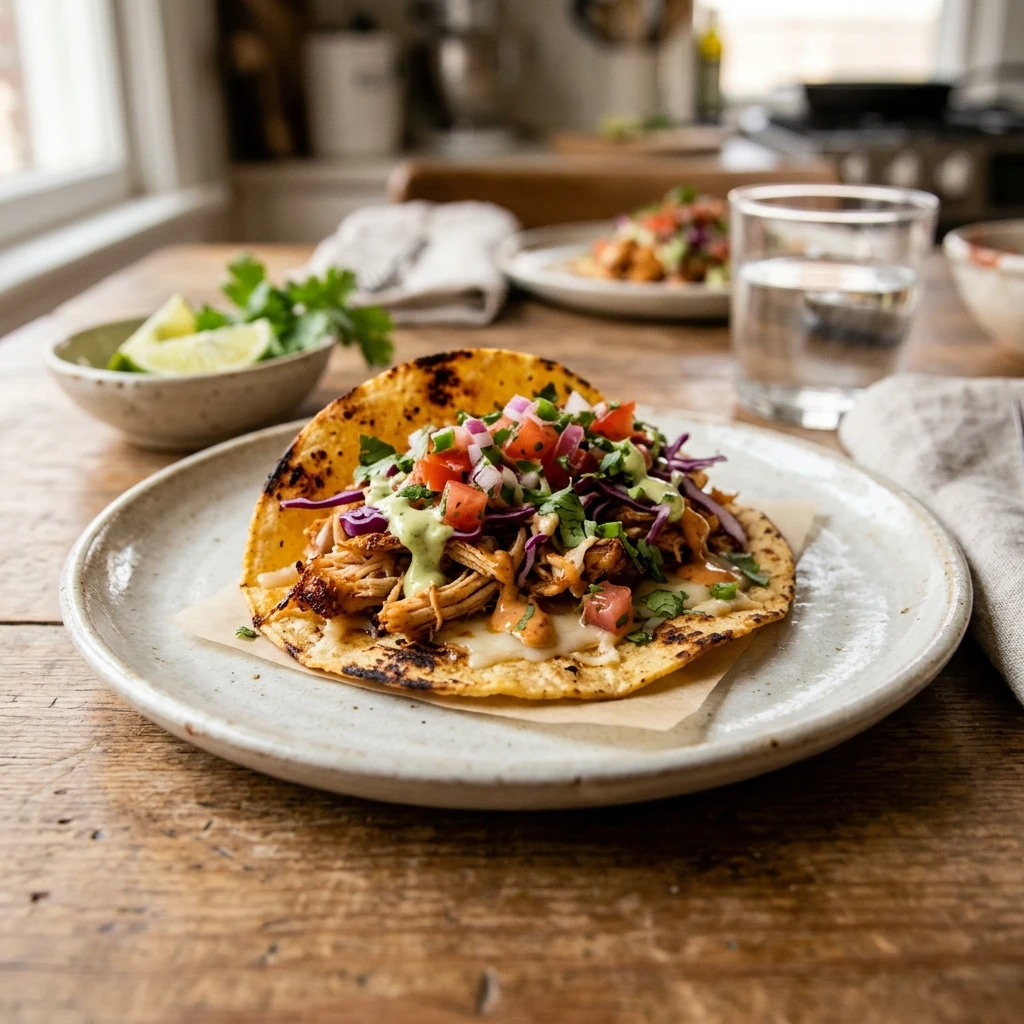 Chicken Smash Tacos Easy Weeknight Viral 20 Minute Shredded Crispy