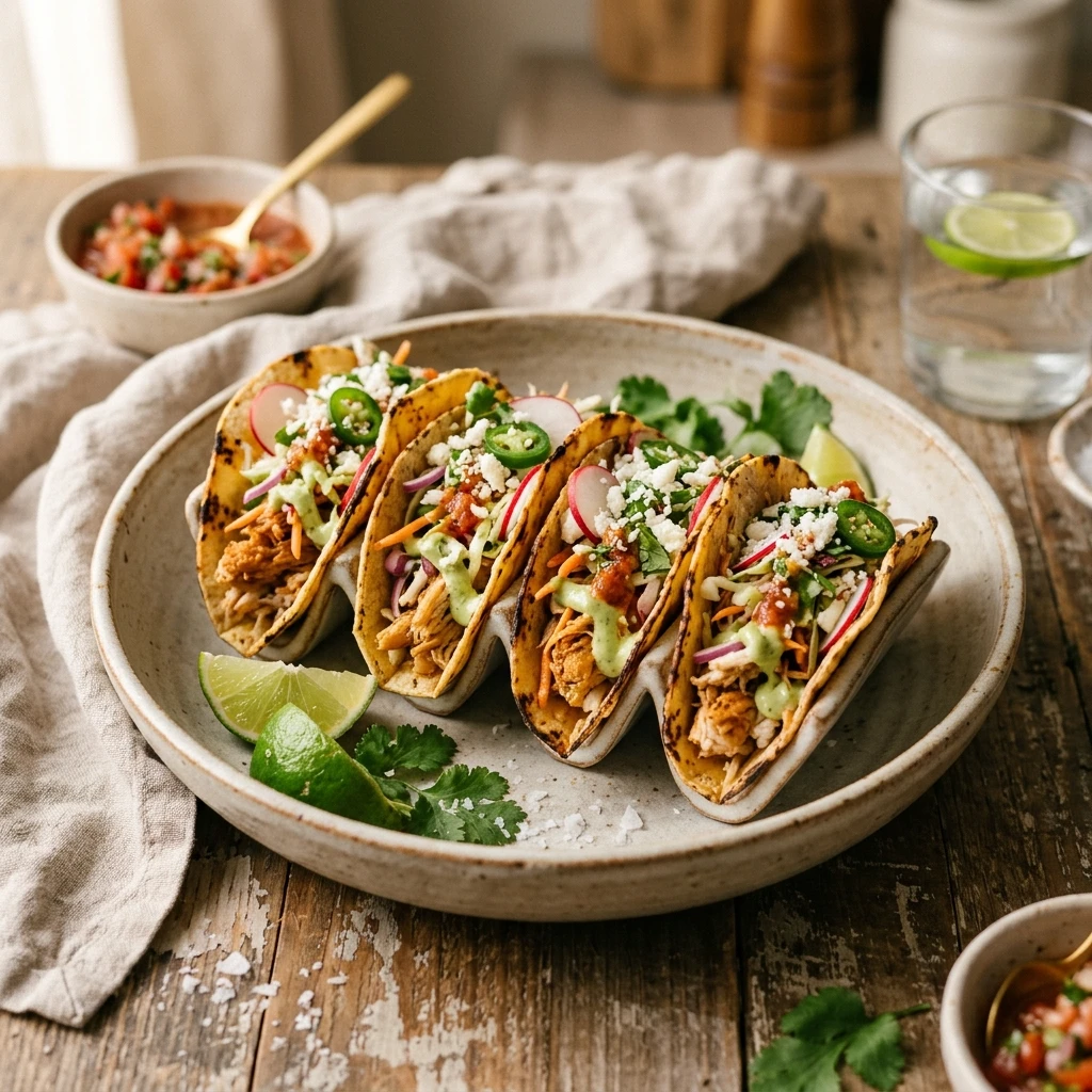 Chicken Taco Tuesday Easy Weeknight Viral 20 Minute Shredded Crispy