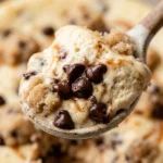 Chocolate Chip Cookie Dough Cheesecake Creamy Baked Easy Flavored Viral Recipe