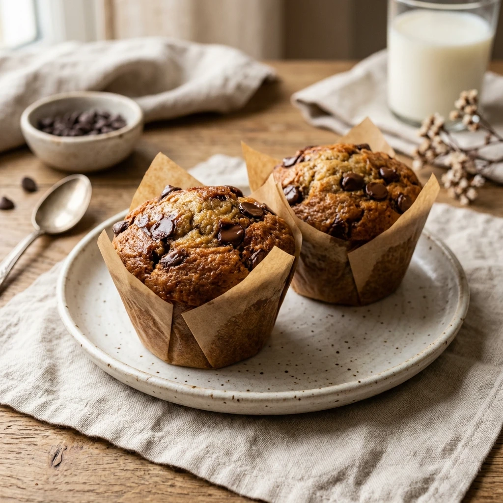Chocolate Chip Muffins With Sour Cream Bakery Style