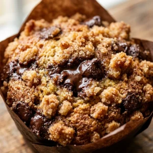 Chocolate Chip Streusel Muffins With Cinnamon Crumb