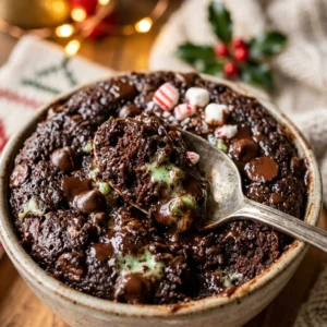 Chocolate Mint Dump Cake Christmas Easy 3 Ingredient Holiday