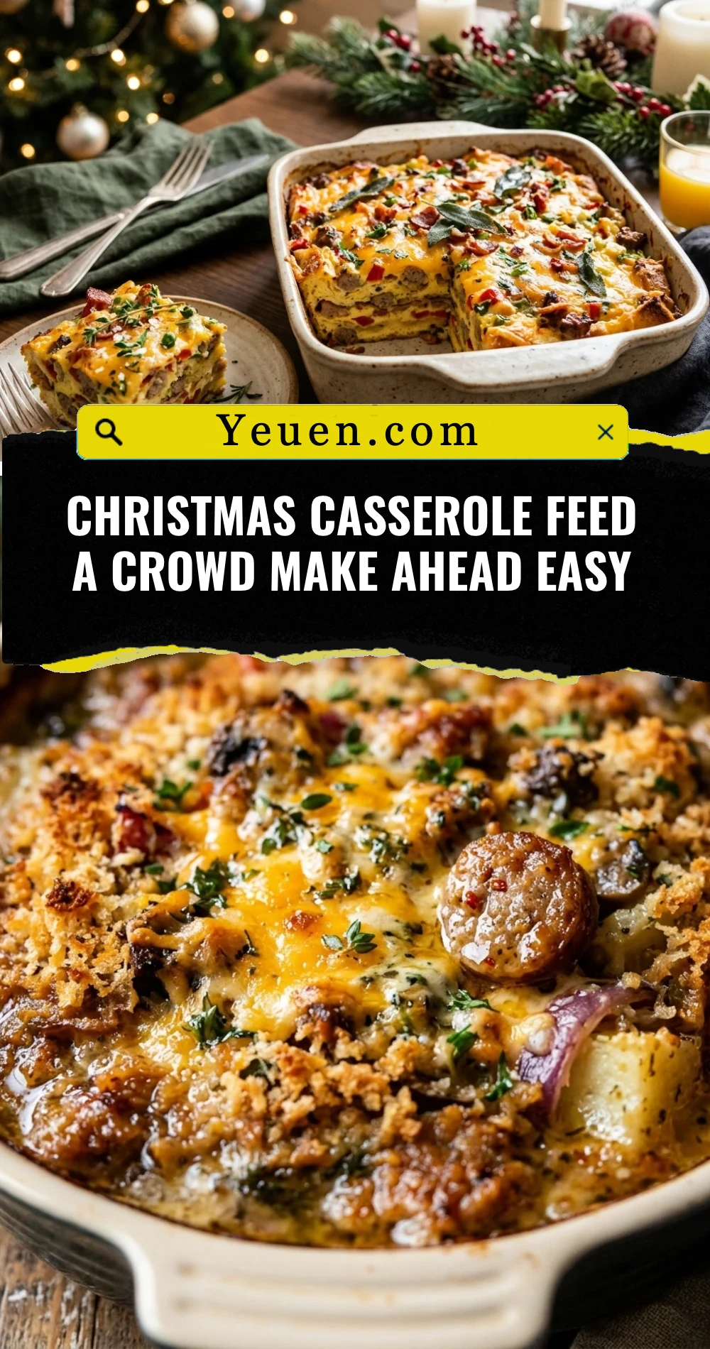 Christmas Casserole Feed A Crowd Make Ahead Easy
