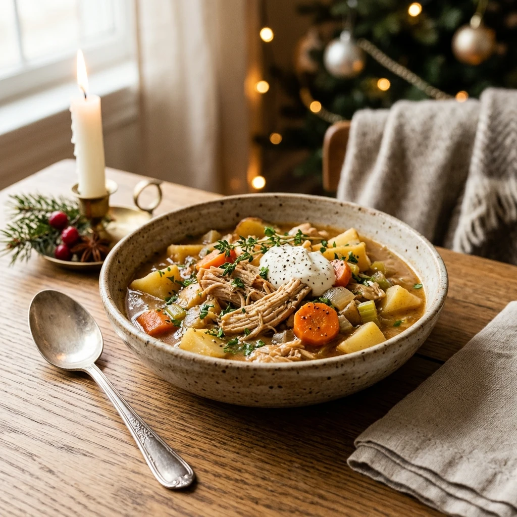 Christmas Cozy Winter Slow Cooker High Protein Under $20 No Prep Dump