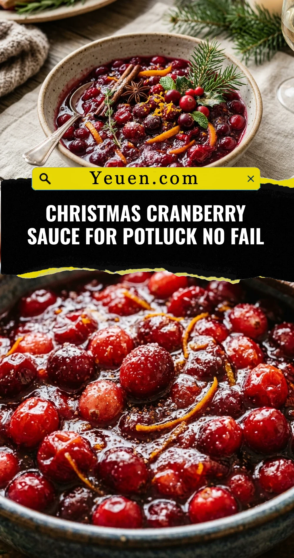 Christmas Cranberry Sauce For Potluck No Fail
