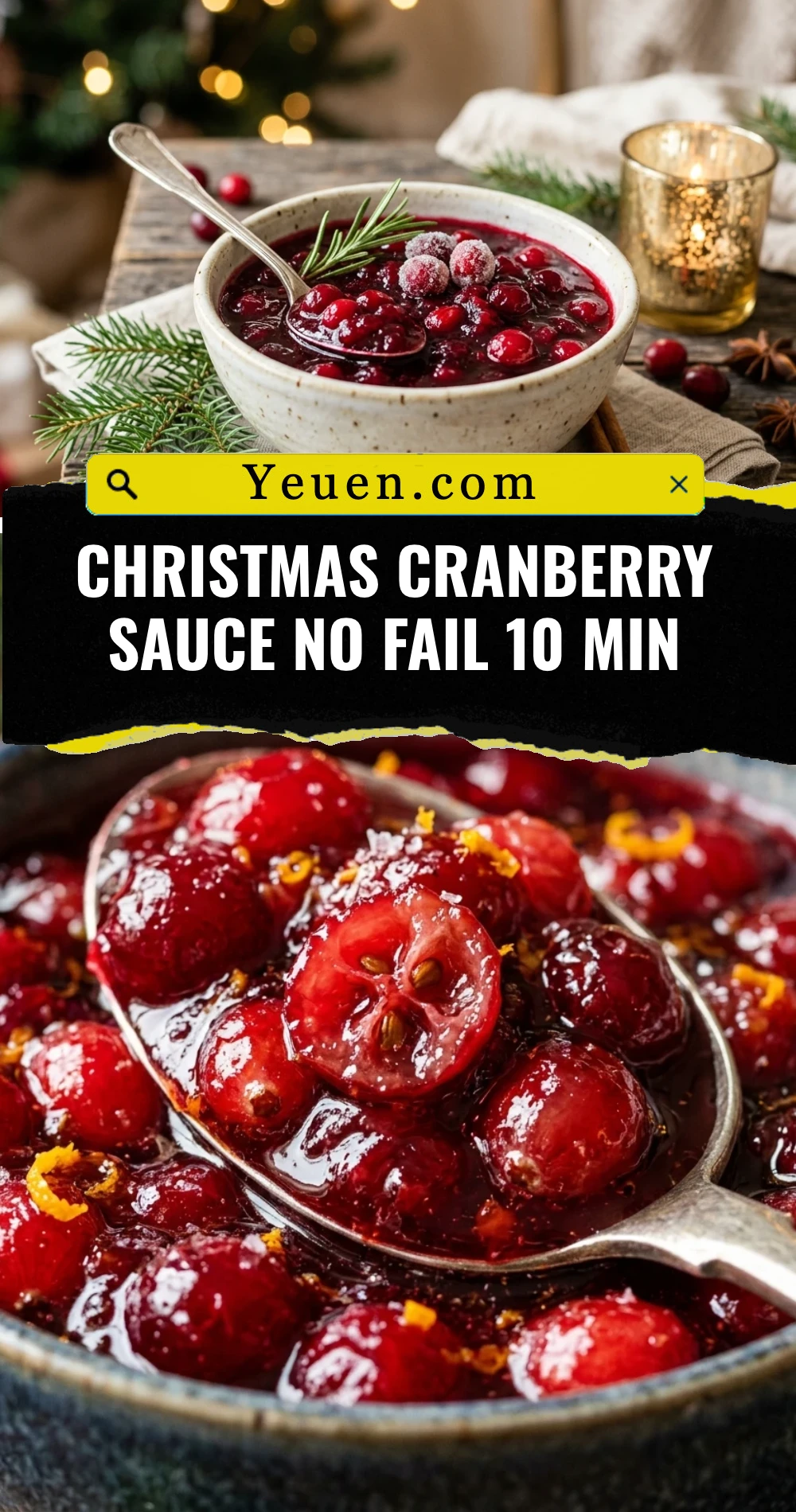 Christmas Cranberry Sauce No Fail 10 Min