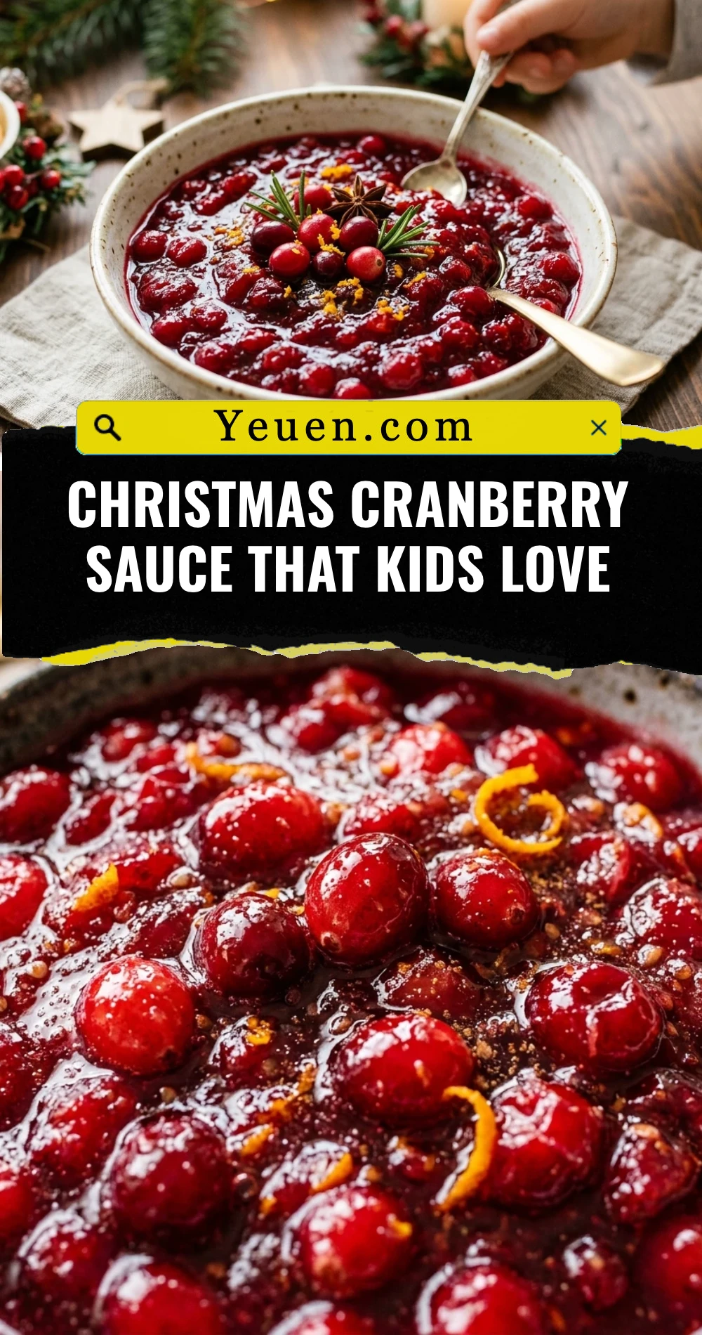Christmas Cranberry Sauce That Kids Love