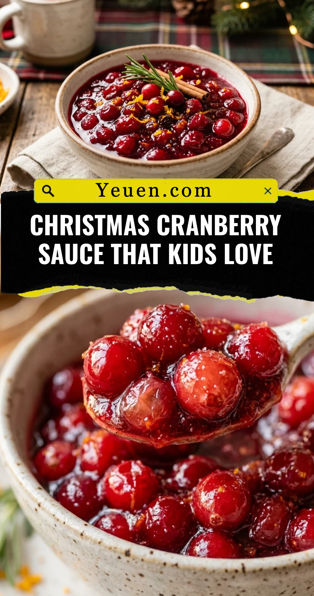 Christmas Cranberry Sauce That Kids Love