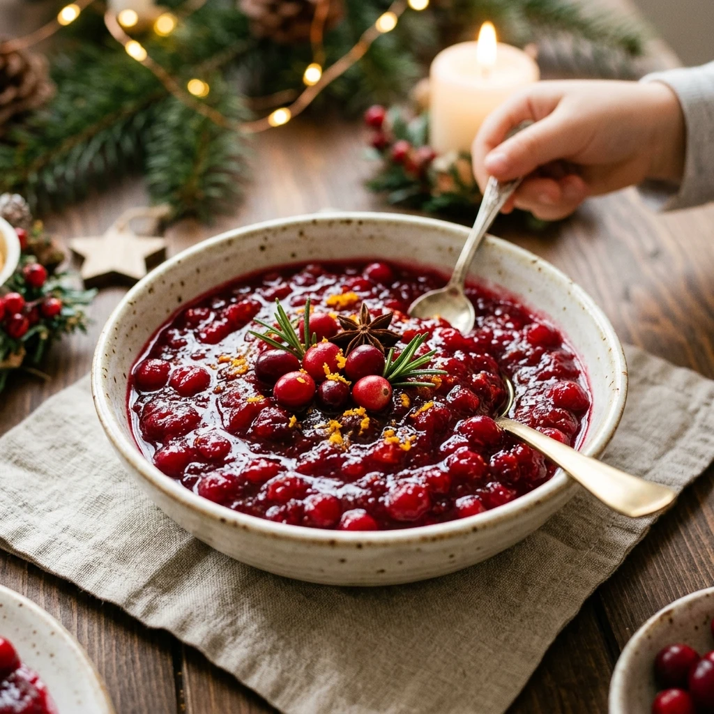 Christmas Cranberry Sauce That Kids Love