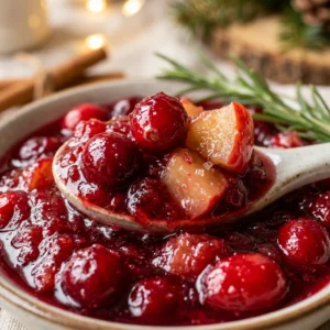 Christmas Cranberry Sauce With Cranberry And Apple