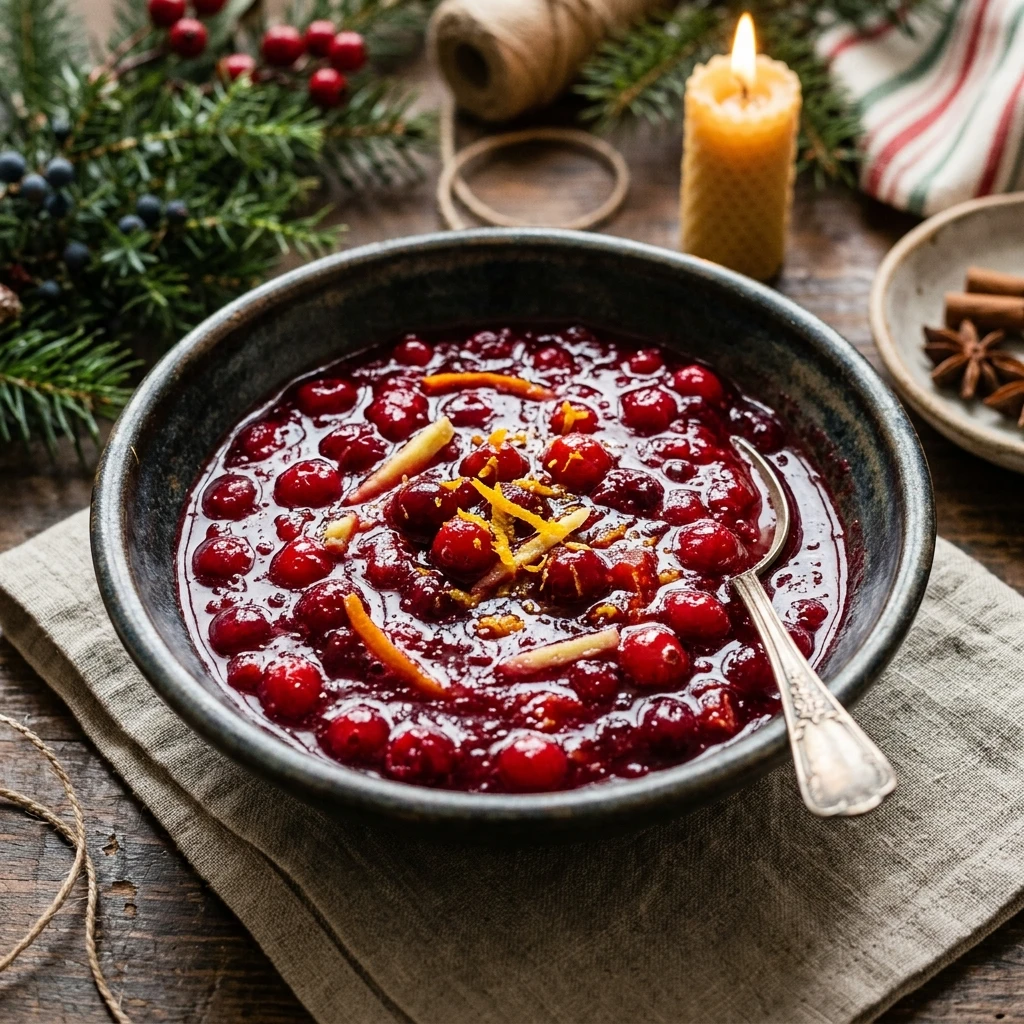 Christmas Cranberry Sauce With Ginger Easy
