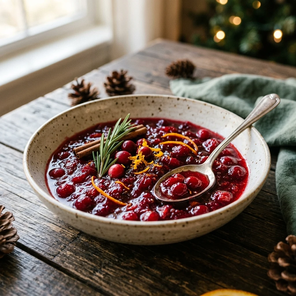 Christmas Cranberry Sauce With Grand Marnier