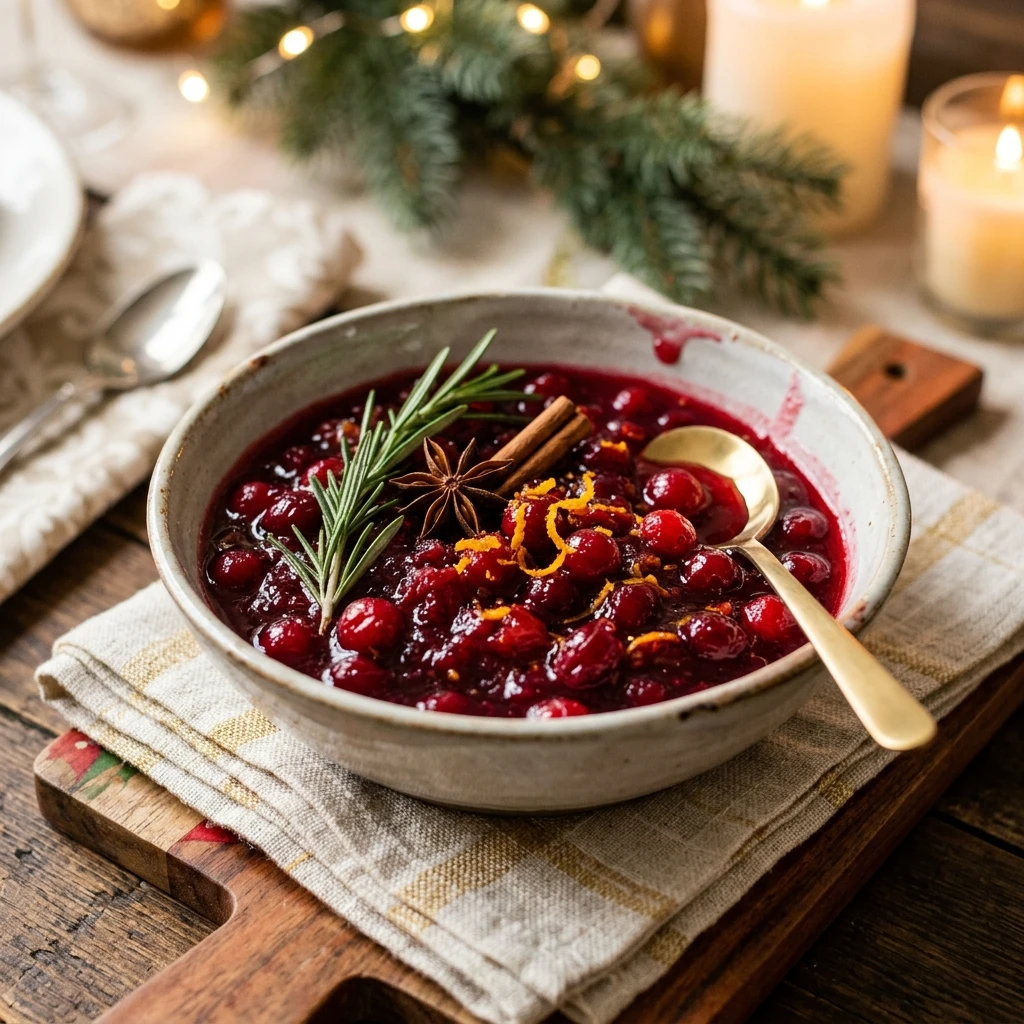 Christmas Cranberry Sauce With Grand Marnier